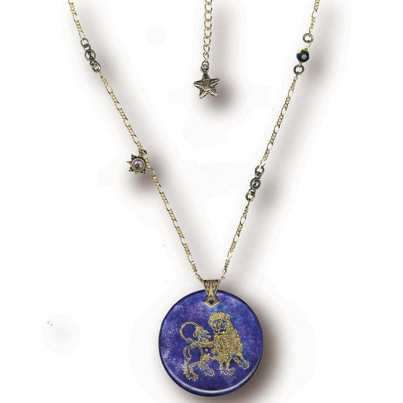 Astrology Chart Zodiac Necklace Personalized Reversible Art Etsy