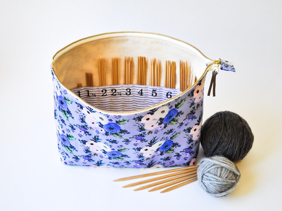 Double Pointed Knitting Needle Organizer AND Small Zippered Etsy