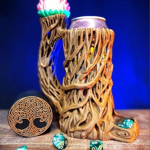 Torre de Dados con Soporte para Lata Arbol fantástico • Accessoire et décoration PERFECTO pour les jeux Dungeons and Dragons