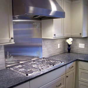 Stainless Steel Art Deco Backplash