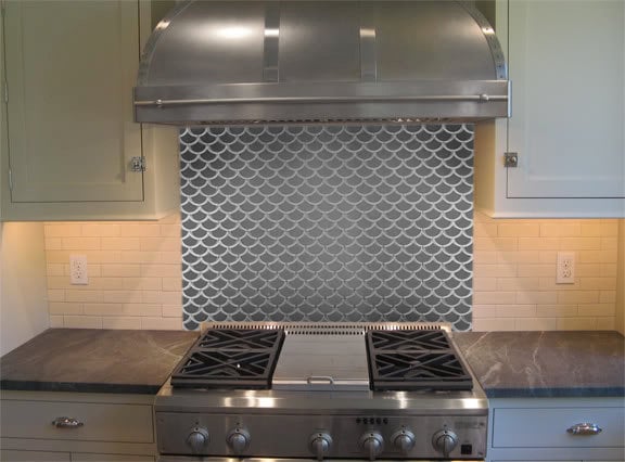 Stainless Steel Scalloped Backplash 