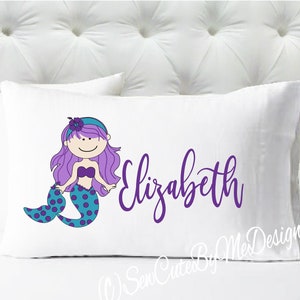 mermaid pillow case