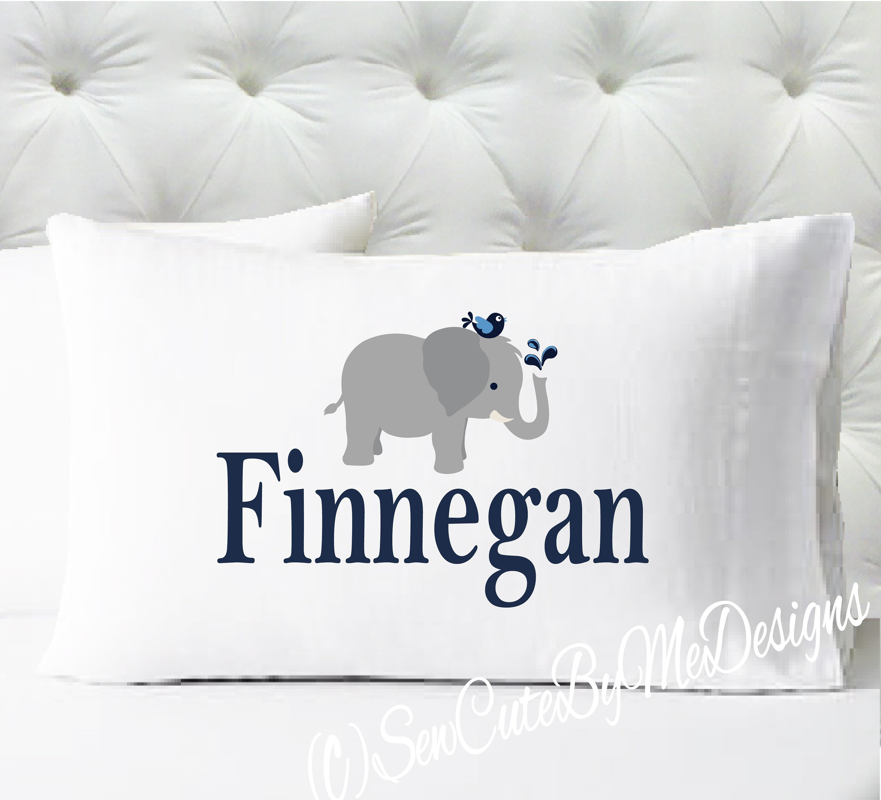 Elephant Pillow Case Etsy