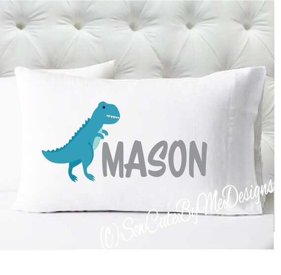Personalized Boys Pillowcase Dinosaur Pillowcase Pillow case Custom