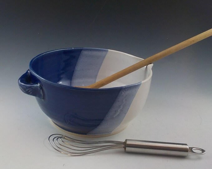 Large Stoneware Mixing Bowl Handmade Ceramic Batter Bowl Etsy
