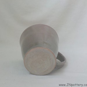 Ceramic Coffee Mug Handmade Stoneware Cup Thumb Rest Oribe Glaze Olive Green Hue Tea Mug Cocoa Cup Gift Item Ready to Ship m386 image 8