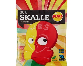 Bubs Surskalle ( Sour skull ) 190gram / 6.7 oz