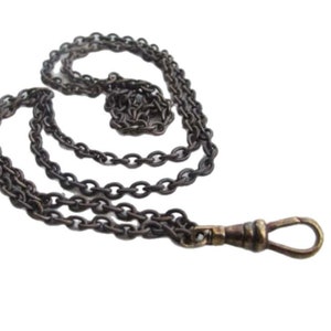 Lanyard Halskette Bronze-Töne. Rustikale Charm Halter Halskette.