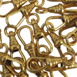 1 or 5 Antique Clasp. Swivel Clip. Dog Clip. Charm Holder Pendant.