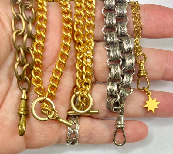 Uhrenkette Taschenuhr Kette Messing Vintage Watch Kiuiom Pocket