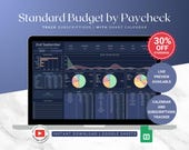 Manage Financial Stress with Paycheck Spreadsheet – Paycheck Planner and Expense Tracker for Google Sheets - Budget by Paycheck Template