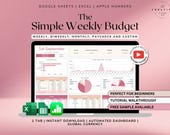 Weekly Budget Planner Spreadsheet – Google Sheets Template for Weekly Budgeting, Expense Tracking and Savings