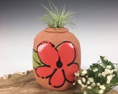 Small Air Plant Vase, Flower Vase, Air Plant Container, Handmade Pottery
