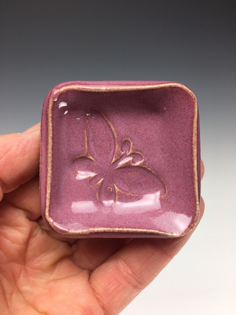 Butterfly Dish with 3 Inspirational Words Handmade Pottery Etsy