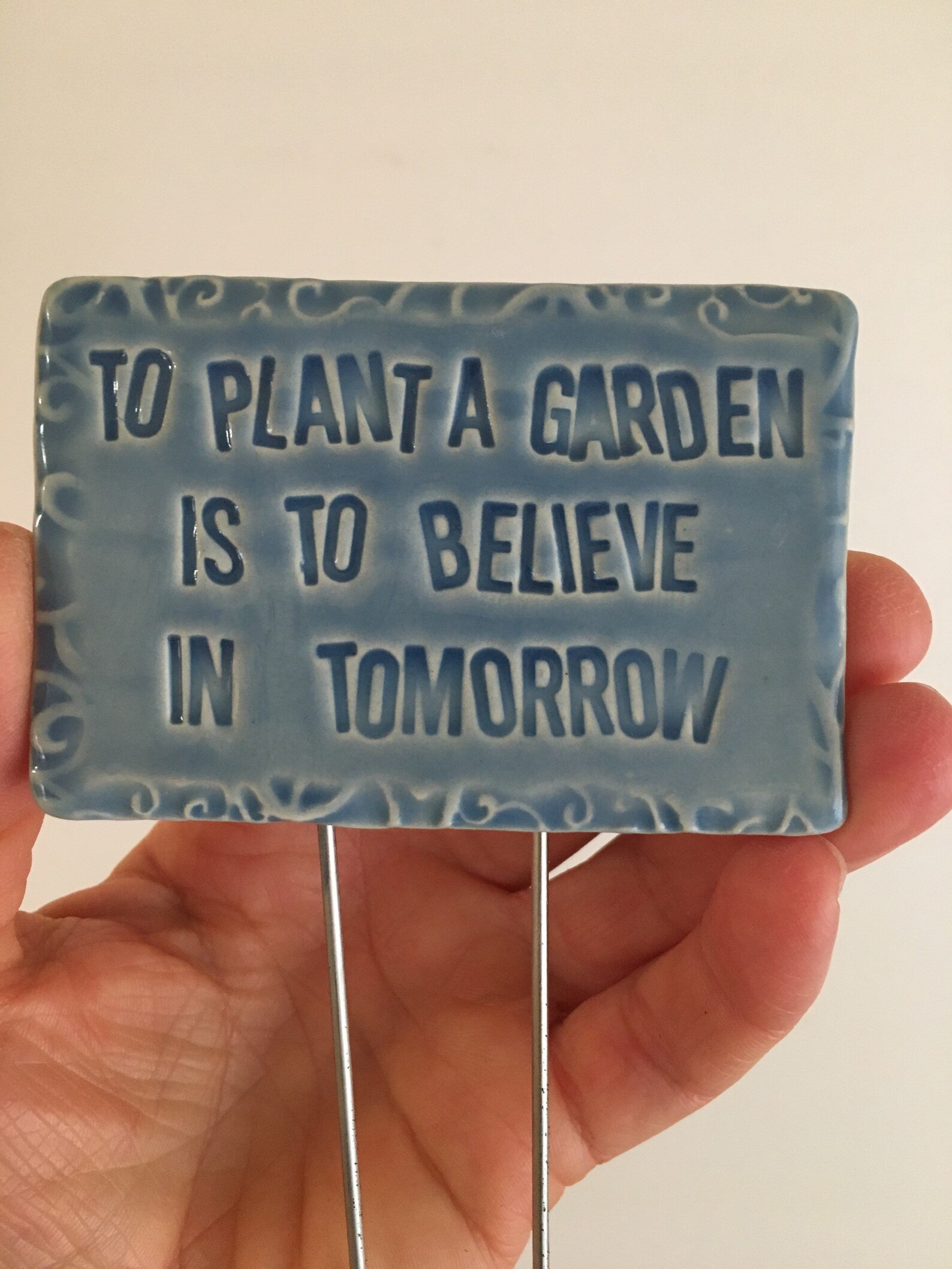 Einen Garten zu pflanzen bedeutet an zu glauben Etsy