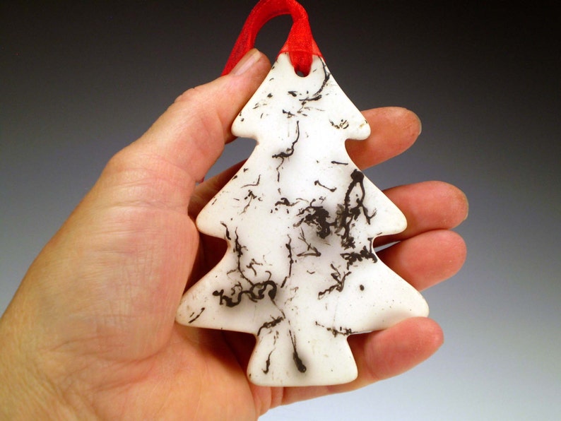 Tree Ornament Horse Hair Raku Christmas Tree Ornament Raku Etsy