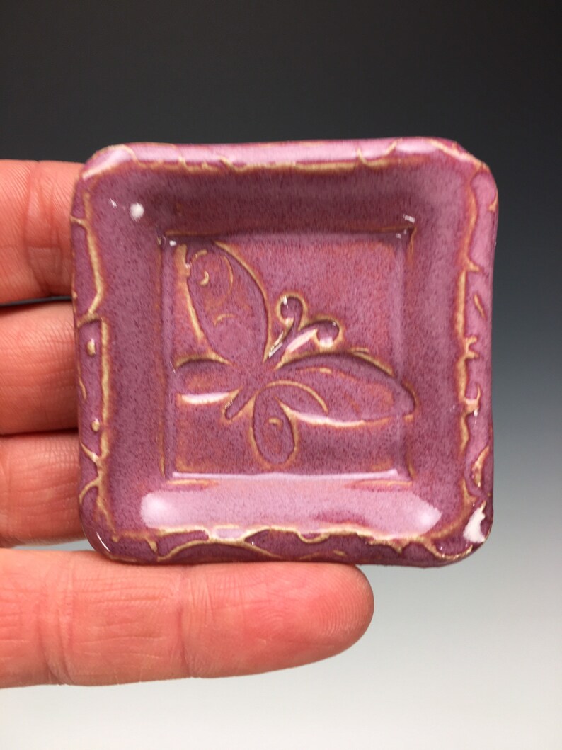 Butterfly Dish With 3 Inspirational Words Handmade Pottery Etsy