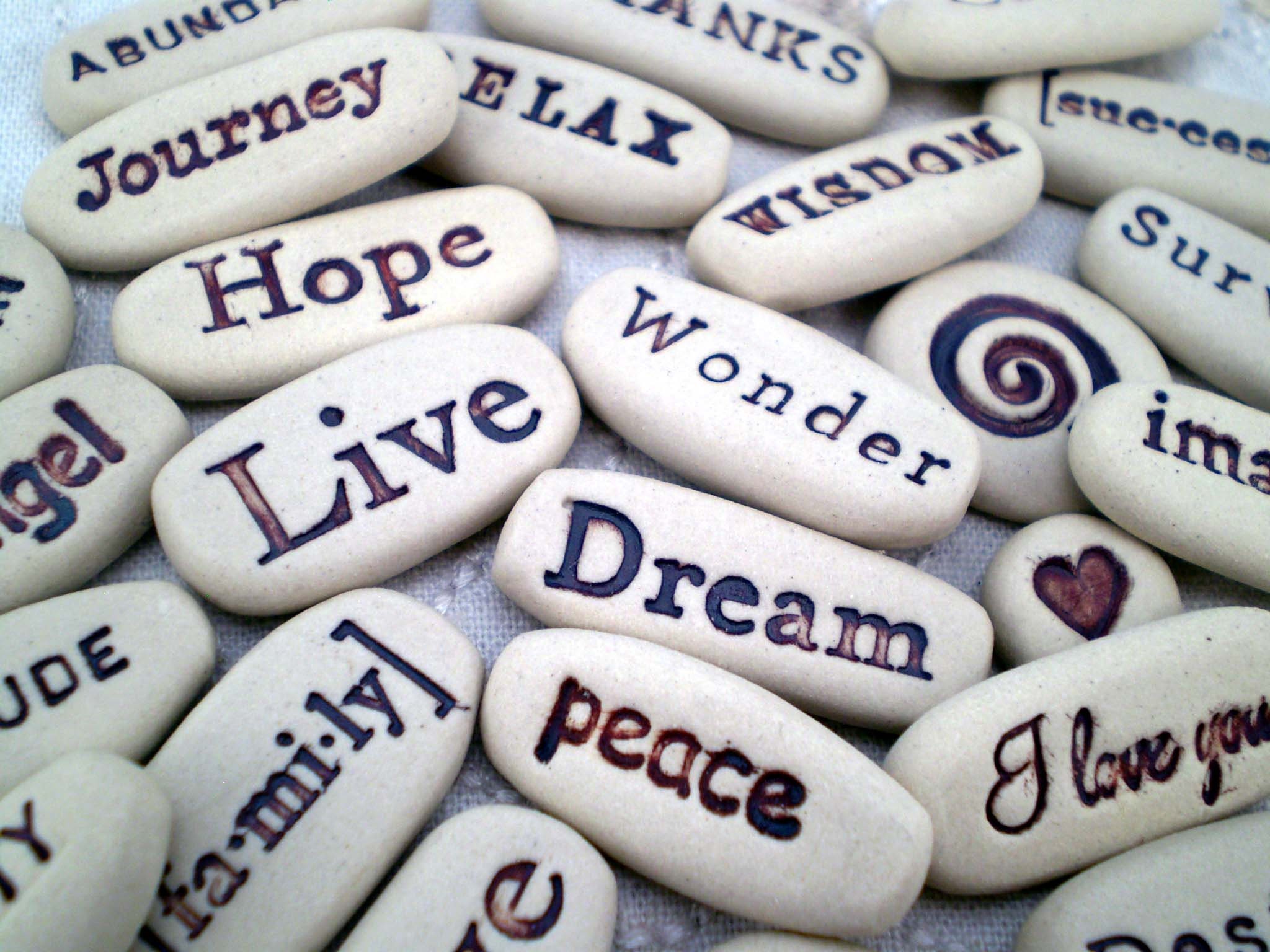 Any 100 Affirmation Stones from list Celebration of Life | Etsy