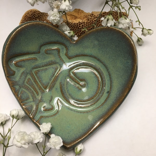 Bike Heart Dish, Bike Lover Gift, Road Bike Gift, Mountain Bike Gift, Cyclist Gift, Bicycle Gift (Heart101)