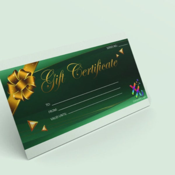 Editable and Downloadable Elegant Gift Certificate Template 2024