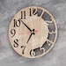 Wooden Numbers Wall Clock 4 Laser Cut Svg File Glowforge Numbers Wall ...
