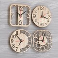 Wooden numbers wall clock 4 laser cut svg file Glowforge numbers wall clock svg cricut wall clock dxf template Wall clock laser cut