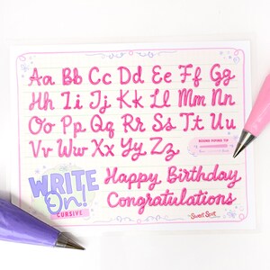 Lettering Piping Practice Sheet DIGITAL DOWNLOAD - Etsy