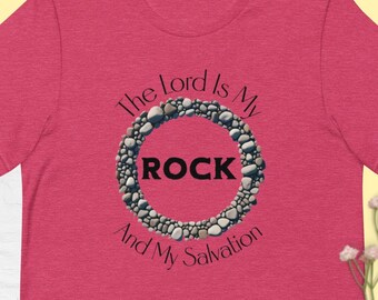 The Lord is My Rock and My Salvation Shirt, Faith Shirt, Christian Tshirt, Christian Shirts, Bible Verse, Christian Apparel
