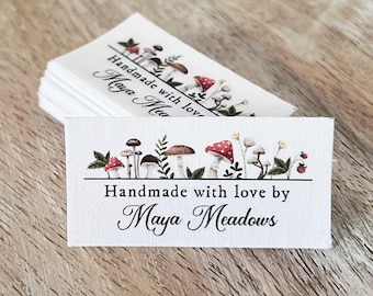 Fabric sewing labels, 40x sew-on, or 16x,fold-over, iron-on, cotton, to personalize, customize, blanket tag, quilt label, name tag, uncut