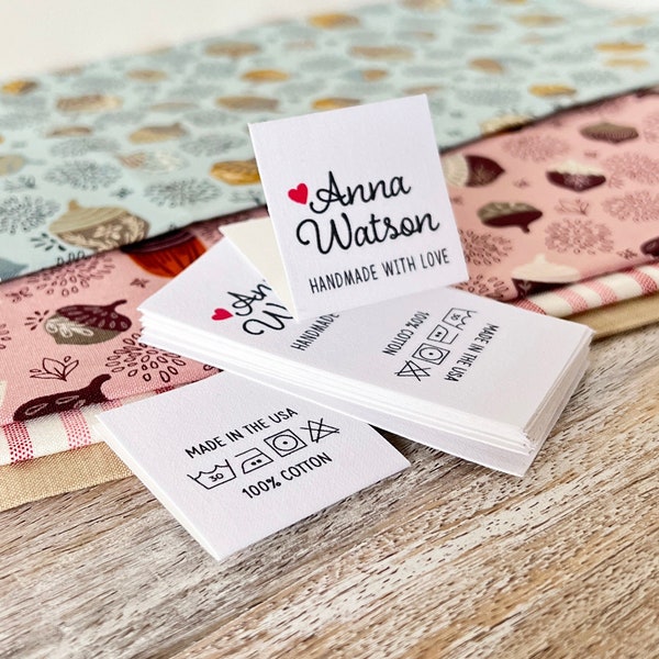 Sewing Custom Labels 2 Sided - Etsy