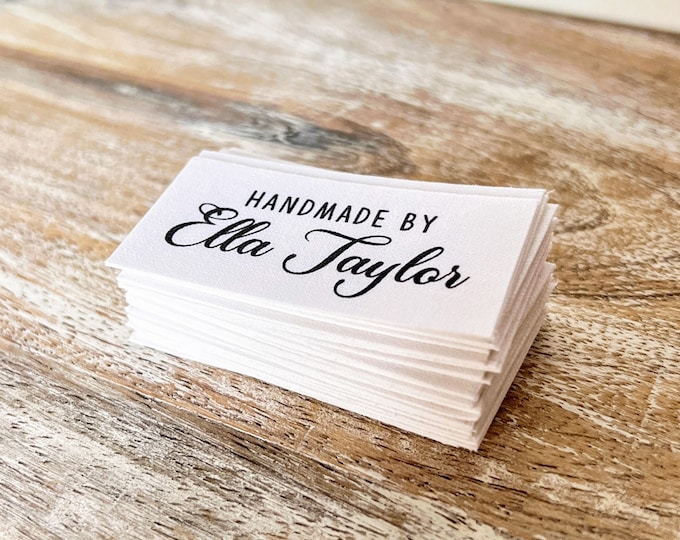 Fabric Sewing Name Tags 40 X Cotton Name Labels Etsy