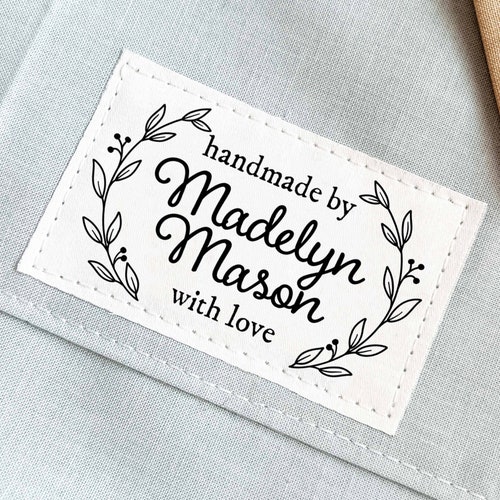 PREDESIGNED Custom Sewing Label Personalized Fabric Clothing - Etsy