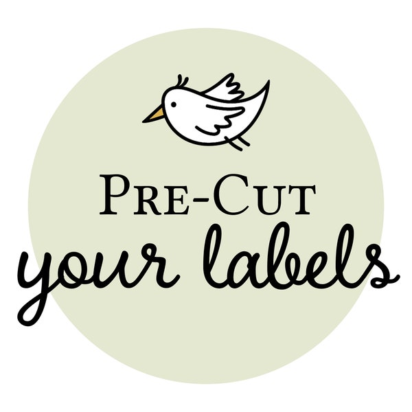 PRE-CUTTING OPTION. Fabric Label Add-On. Custom Labels Pre-Cut By Hand. By Lilla Lotta