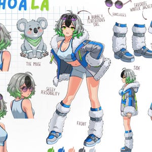Reference sheet, Character Sheet Commission, Furry Reference Sheet, Anime, Custom Character Sheet, Character Art, Oc Art, Vtuber Model