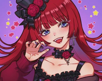 Custom Anime Profile Picture: Character Commission, Vtuber PFP