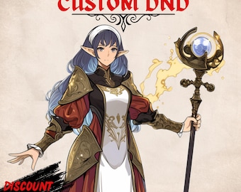 Custom D&D Character Portrait: Fantasy Art Commission