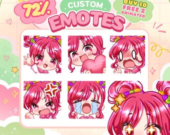 Custom Twitch Emotes, Animated Emote, YCH Emotes, Custom Stickers, Twitch Emotes, Custom Emotes,  Furry Sticker, Twitch Emote for Streamer