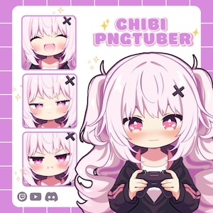 PNGTuber Chibi Personnalisé, Commande de Personnage de Streaming Twitch, Commande PNGTuber, PNGTuber Prêt à l’Emploi, Avatar PNGTuber Chibi