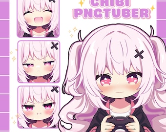 Custom Chibi PNGTuber, PNGtuber Commission, custom PNGTuber, PNGTuber Model, VeadoTube Model, PNGtuber Avatar, Premade PNGTuber, Chibi