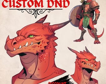 DND, Custom Fantasy Character, CUSTOM DND, DnD Character Portrait, DnD Character Commission, DnD Portrait, rpg, Dungeons and Dragons art