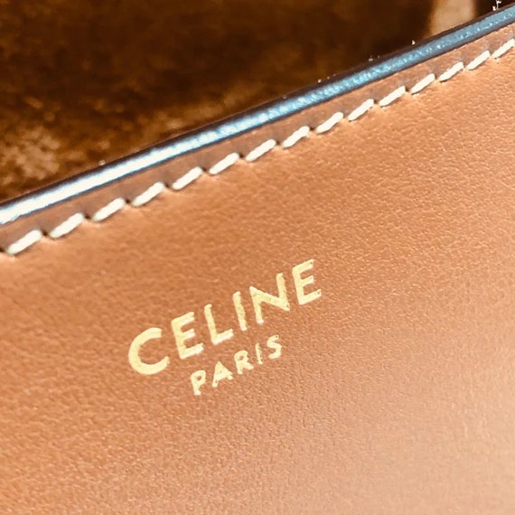AUTHENTIC Celine Folco Cuir Triomphe Shoulder Bag… - image 7