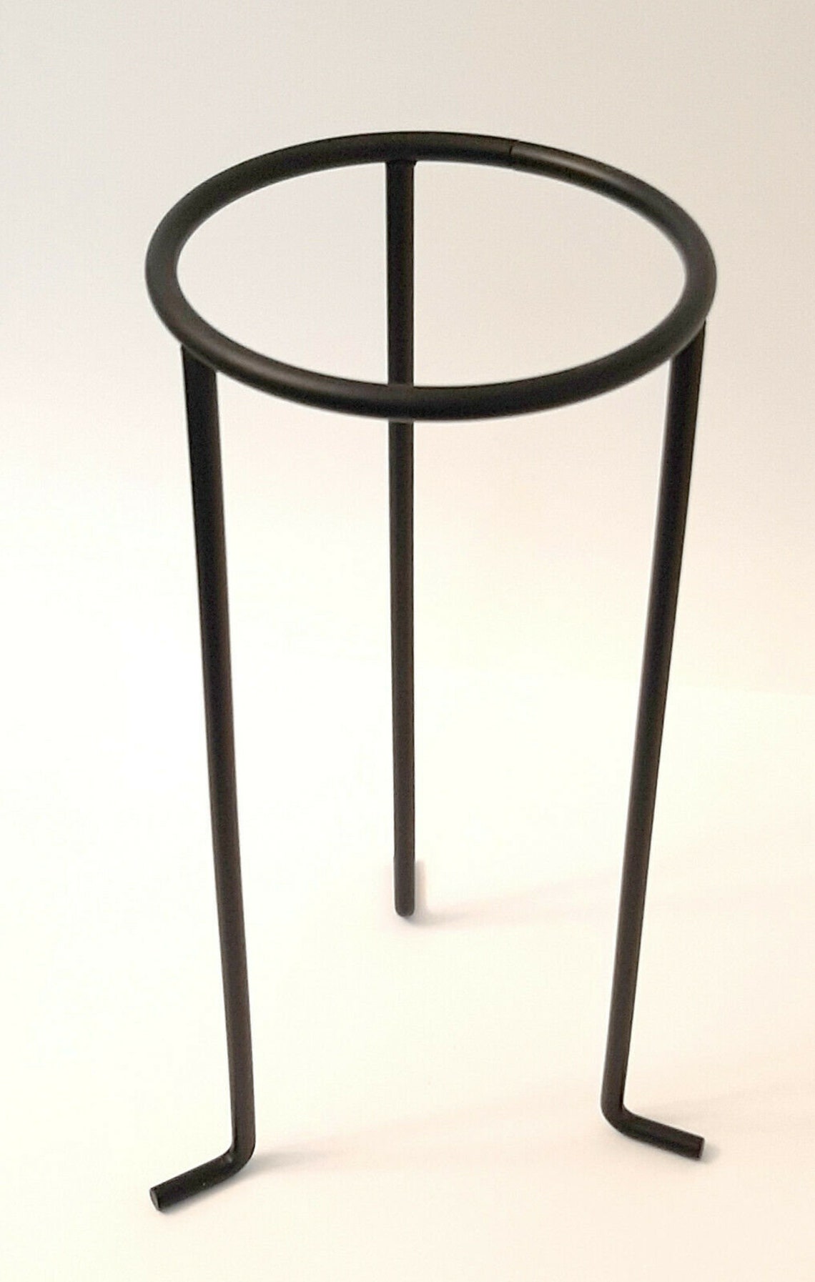 New Black Wrought Iron Display Stand 9 Inches Tall 3 Legged Etsy