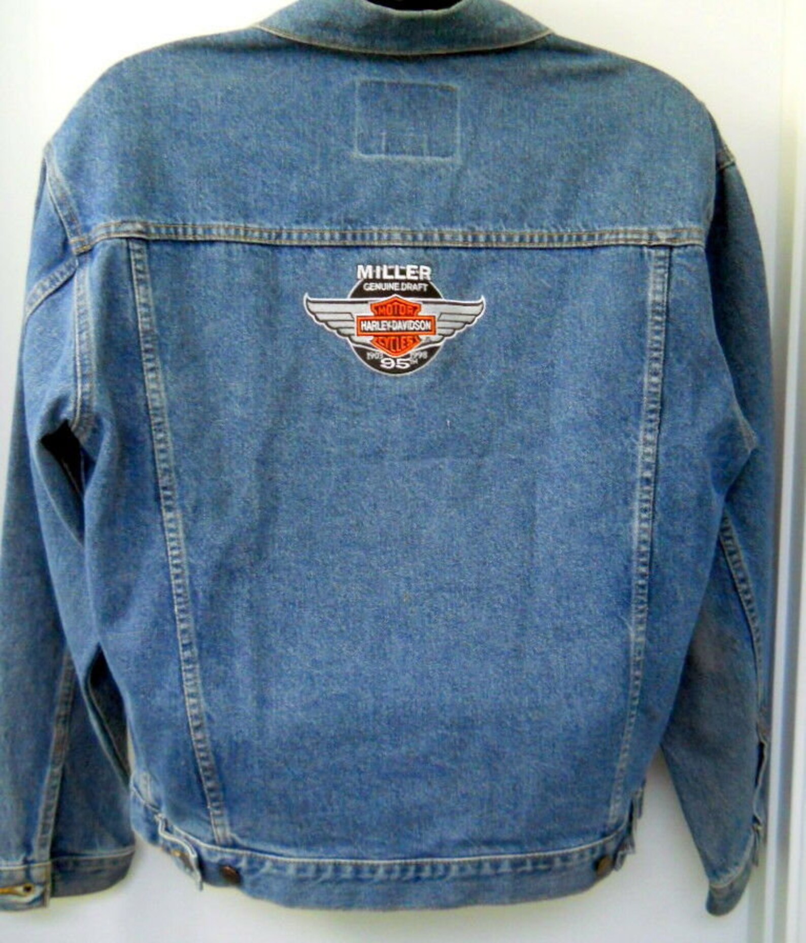vintage harley davidson denim jacket
