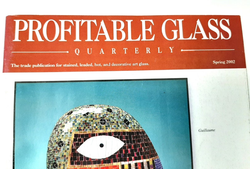 Profitable Glass Quarterly Magazine Spring 2002 Stained Fused Etsy