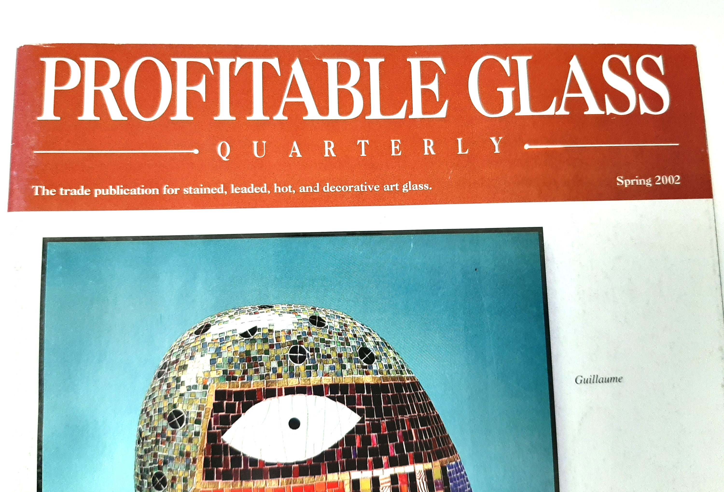 Profitable Glass Quarterly Magazine Spring 2002 Stained Fused Etsy