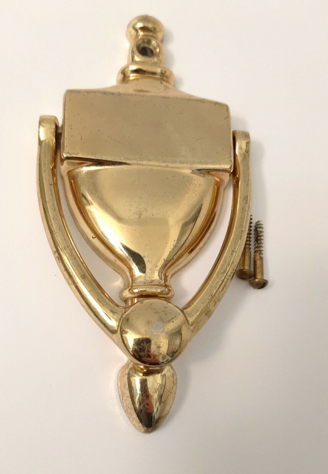 Vintage Solid Brass Door Knocker Colonial Revival Style Hardware ...
