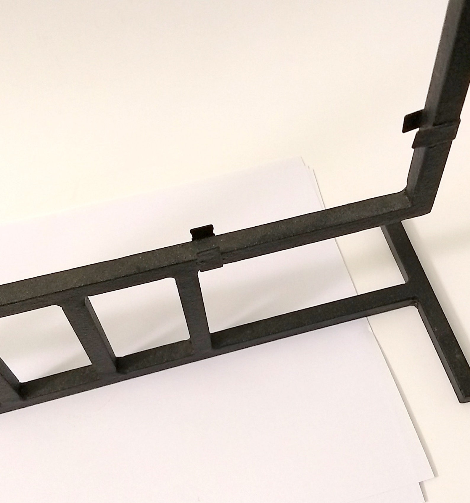 New Black Wrought Iron Display Stand for Glass, Wood or Art Projects 12