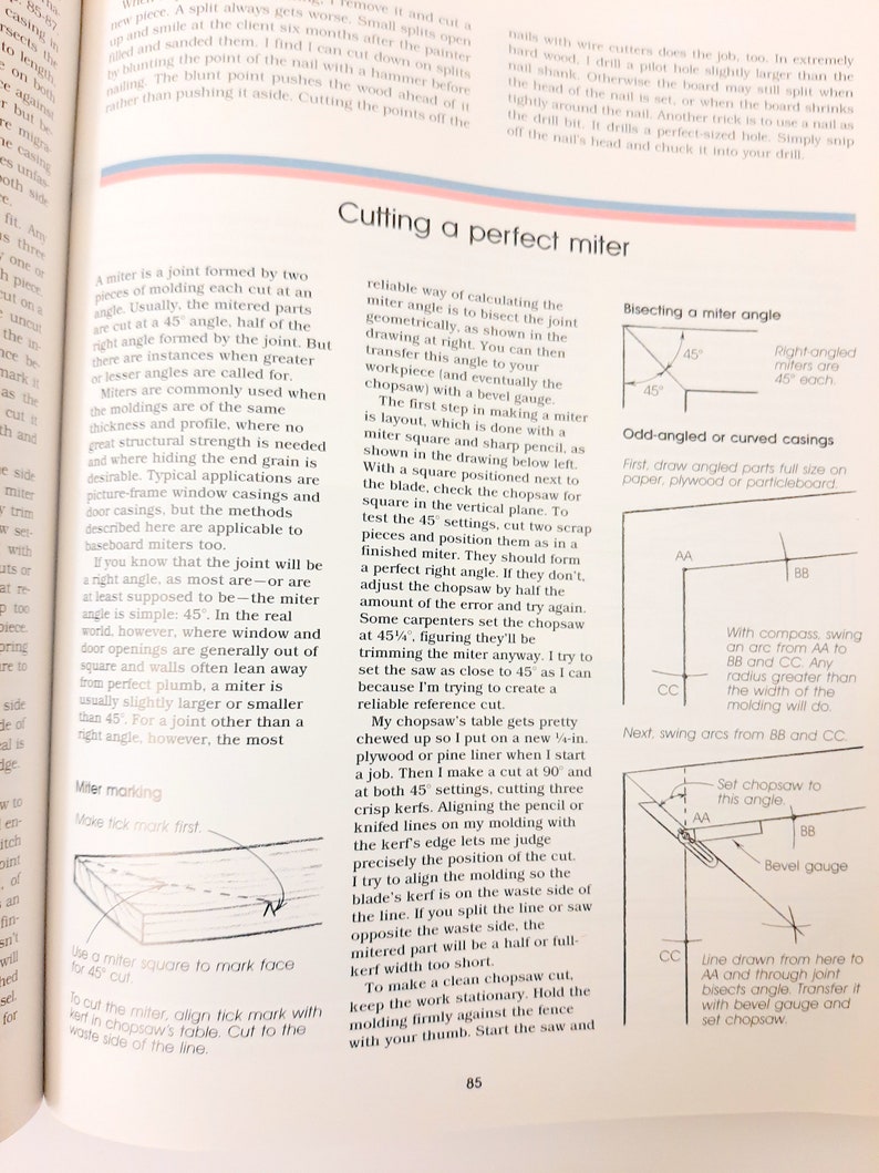 Trim Carpentry Techniques Softbound Book by Craig Savage 1998 Etsy