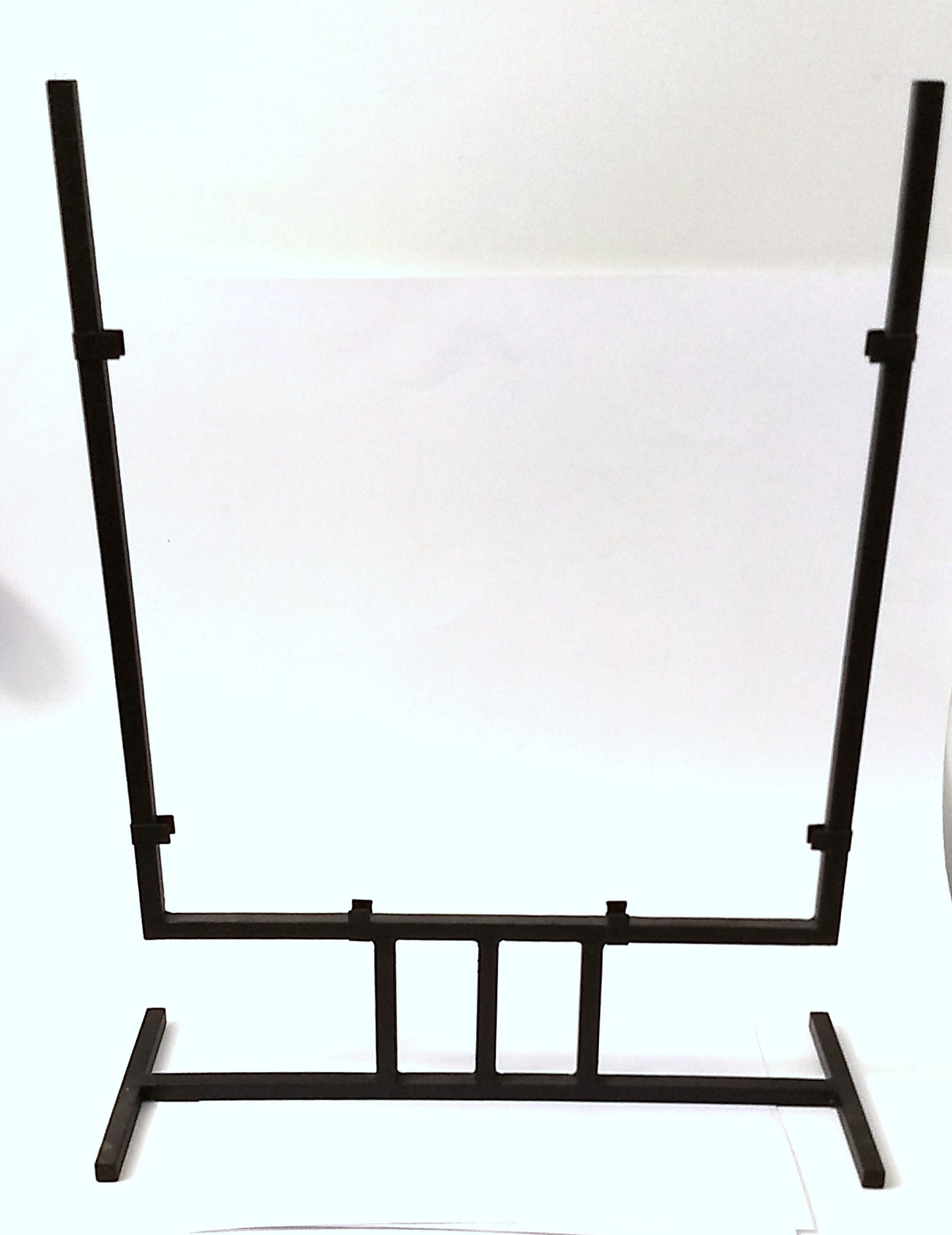 New Black Wrought Iron Display Stand for Glass, Wood or Art Projects 12