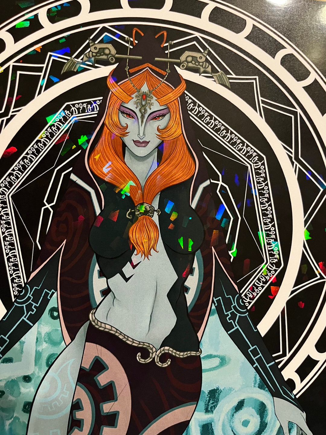 Midna Magic Legend of Zelda Twilight Princess - Midna Twili Form - 11x17 Art Print ...